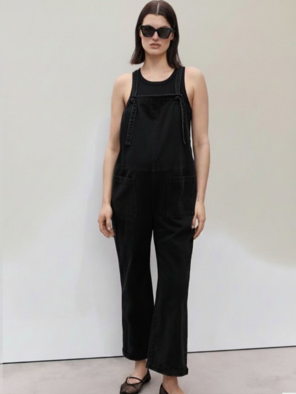 Mango Denim Overalls Jumpsuit